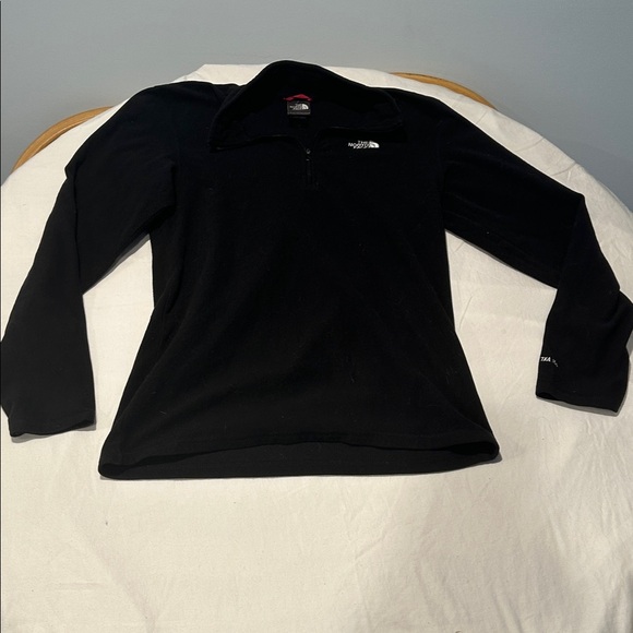 The North Face TKA 100 Fleece Quarter Zip Pullover Women’s Small Black - Picture 1 of 7